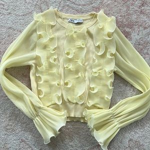 Zara ruffle sweater